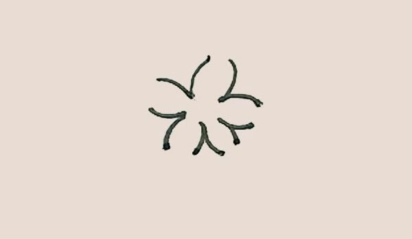 樹枝上的桃花簡筆畫教程