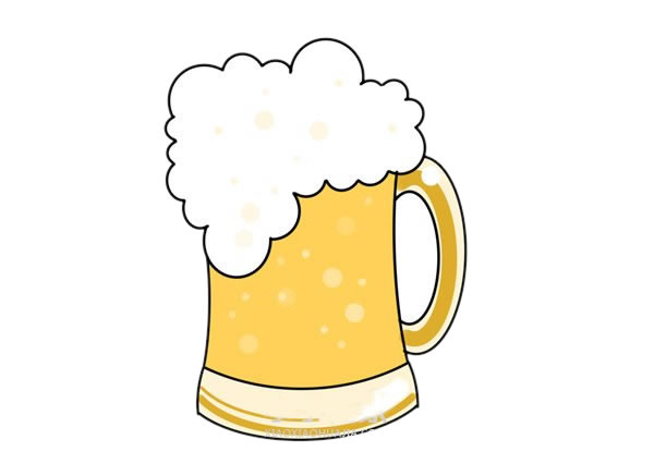 一杯啤酒怎么畫簡單又漂亮 一杯啤酒怎么畫簡單又漂亮