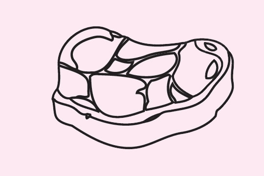 分享幾款牛排簡(jiǎn)筆畫(huà)