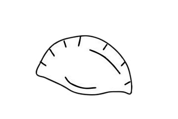 餃子簡(jiǎn)筆畫圖片大全