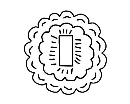 幾幅關(guān)于月餅的簡(jiǎn)筆畫