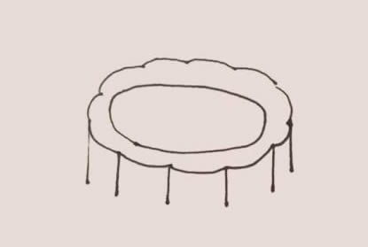 中秋美食月餅簡筆畫