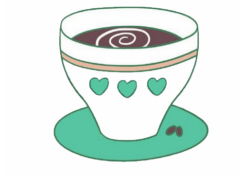 漂亮的咖啡簡(jiǎn)筆畫(huà) 漂亮的咖啡簡(jiǎn)筆畫(huà)