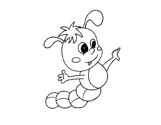 可愛(ài)的小毛毛蟲簡(jiǎn)筆畫 可愛(ài)的小毛毛蟲簡(jiǎn)筆畫