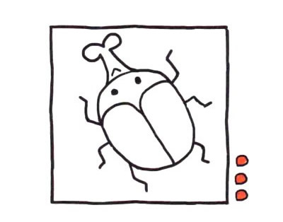 象鼻蟲簡(jiǎn)筆畫步驟