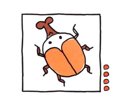 象鼻蟲簡(jiǎn)筆畫步驟