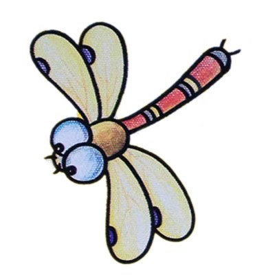 非常漂亮的彩色蜻蜓簡(jiǎn)筆畫