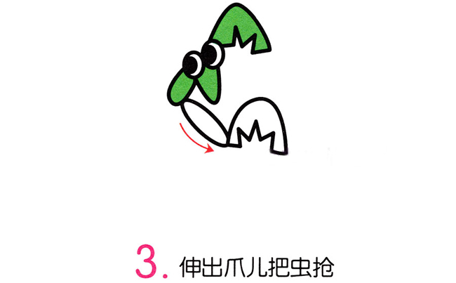 綠色的螳螂簡筆畫步驟 綠色的螳螂簡筆畫步驟