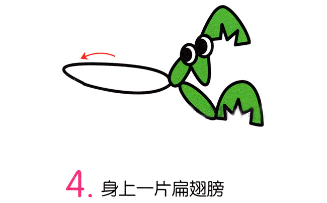 綠色的螳螂簡筆畫步驟 綠色的螳螂簡筆畫步驟
