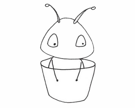 一組螞蟻簡筆畫圖片大全