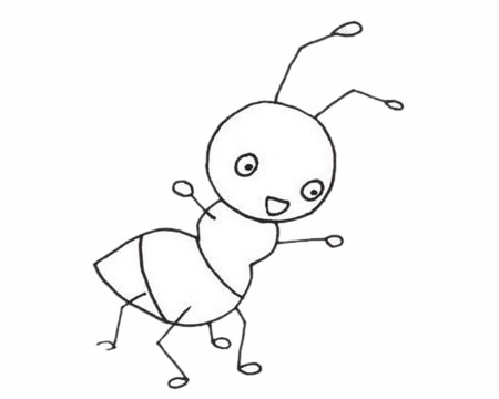 一組螞蟻簡筆畫圖片大全