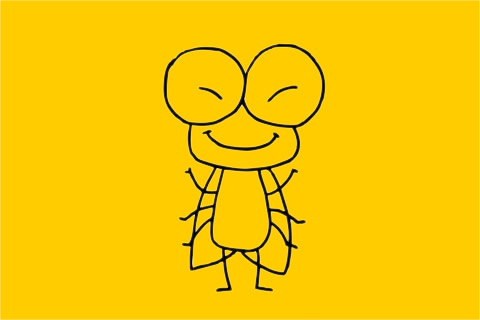 一組關于蟬的簡筆畫大全