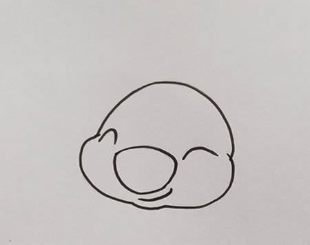 可愛的蠶寶寶簡筆畫