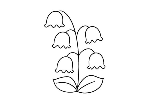 漂亮帶顏色的風(fēng)鈴花簡(jiǎn)筆畫