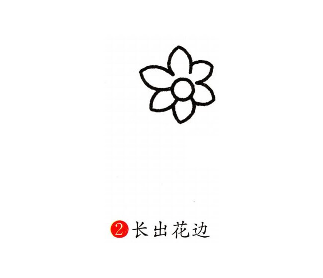 涂色的蘭花簡筆畫教程