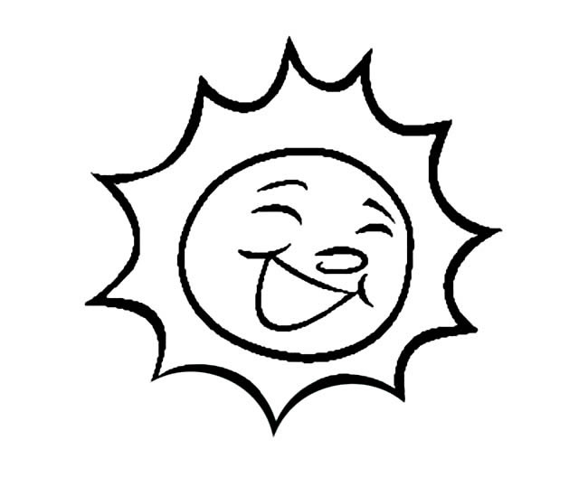 微笑的太陽簡筆畫