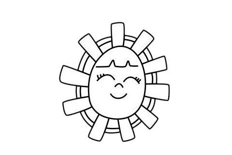 太陽簡筆畫圖片大全