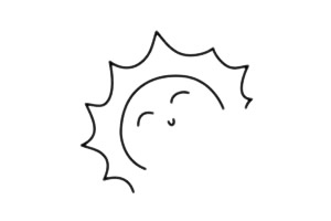 可愛的太陽簡筆畫