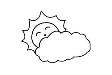 可愛的太陽簡筆畫