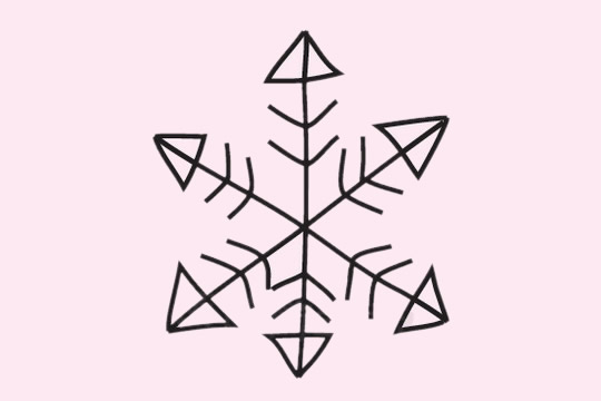 分享幾款簡(jiǎn)單的雪花簡(jiǎn)筆畫