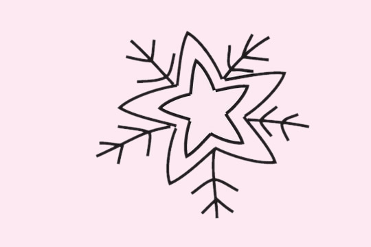 分享幾款簡(jiǎn)單的雪花簡(jiǎn)筆畫