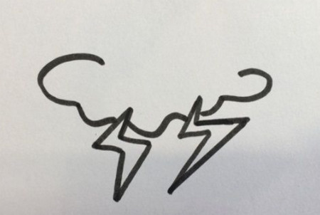 關(guān)于閃電的簡(jiǎn)筆畫步驟