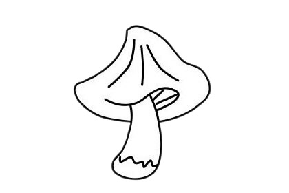 五款蘑菇兒童簡筆畫