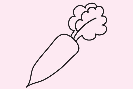 白蘿卜簡筆畫圖片大全