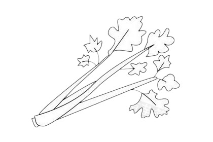 超簡單芹菜兒童畫