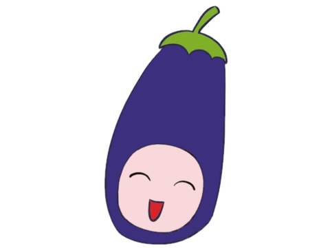 一組卡通的茄子簡筆畫 一組卡通的茄子簡筆畫