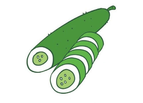 一組黃瓜簡(jiǎn)筆畫(huà)圖片大全
