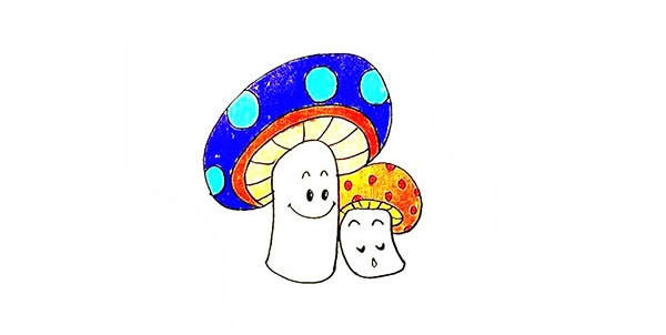 卡通蘑菇簡筆畫怎么畫