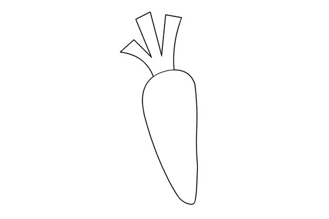 超簡(jiǎn)單的胡蘿卜兒童畫(huà)