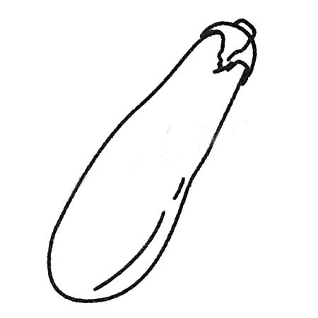 茄子簡筆畫圖片大全