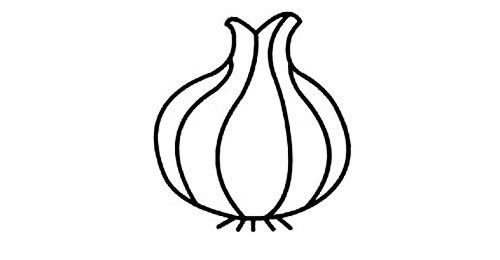 一組大蒜簡筆畫大全