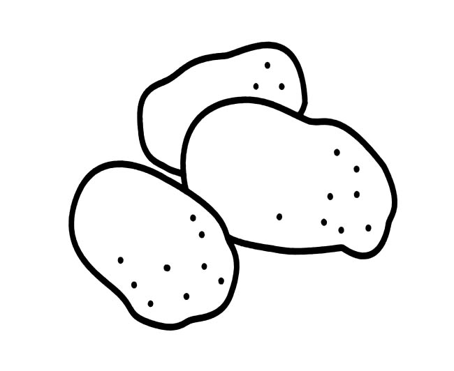 超簡單的土豆簡筆畫