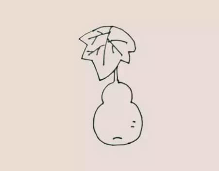 掛在藤上的葫蘆簡筆畫